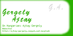 gergely ajtay business card